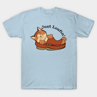 Just Loafin' Cat Sleeping in Shoe T-Shirt